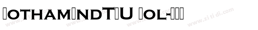 GothamRndTRU Bol字体转换
